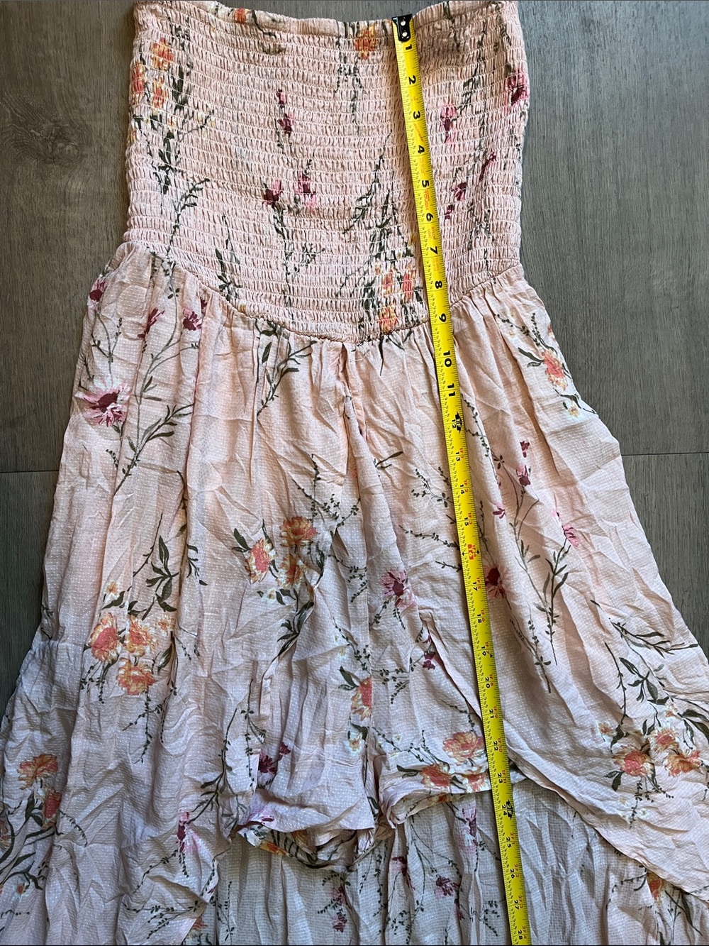 Altar'd State Blush Pink Floral Sleeveless Romper - Picture 4 of 6